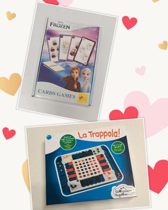 2 Giochi in scatola: Frozen Cards Games e Gioco "L