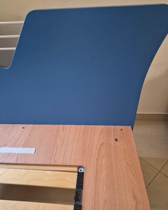 letto una piazza e mezzo con doghe in legno