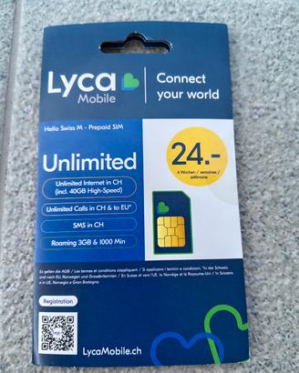 Carta Sim Lyca svizzera
