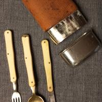 Set Posate pieghevole antiche 