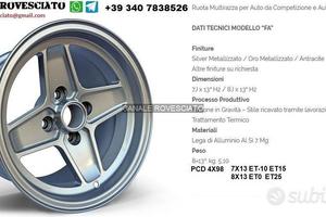 Cerchi FA 7x 13 8x 13 4x98 FIAT