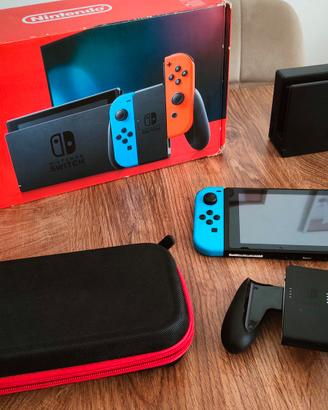 Nintendo Switch  V2 Blu/Rosso