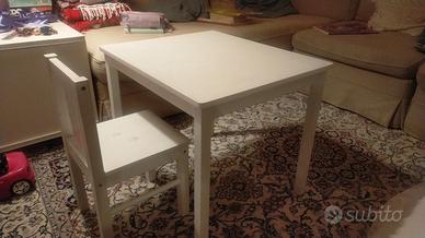 Set IKEA KRITTER – Tavolino + Sedia per bambini,