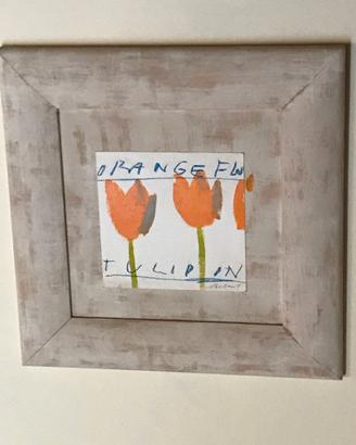 Quadro Orange Flower di Luca Bellandi
