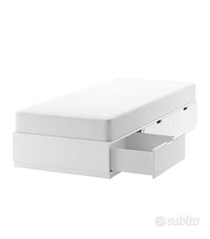 letto singolo IKEA NORDLI 90x200 con materasso