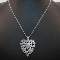 Stupenda collana ciondolo cuore argento
