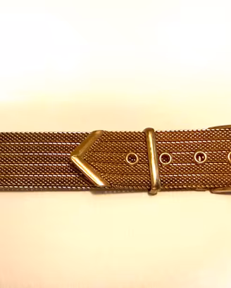 Cinturino Vintage Maglia Milanese 17mm Placcato Or