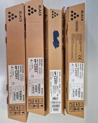 Lotto 2 Toner Originali Nero Ricoh MP C2551/C2051