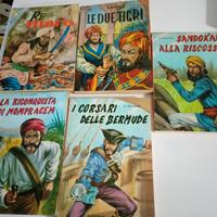 5 libri vintage di Emilio Salgari 1967/68/70/71