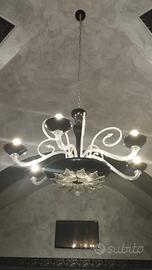 Lampadario in vetro 