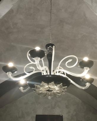Lampadario in vetro 