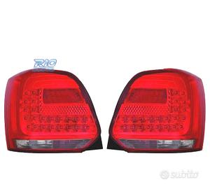 FANALI VOLKSWAGEN VW POLO 6R 09-14 LED ROSSO AFFUM