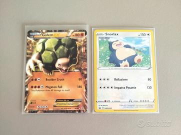 lotto carte Pokemon vintage promo Snorlax golem