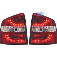 FANALI SKODA OCTAVIA KOMBI 05-13 LED ROSSO CROMATO