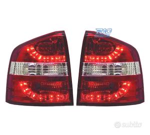 FANALI SKODA OCTAVIA KOMBI 05-13 LED ROSSO CROMATO