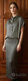 Abito Midi Zara Drappeggiato Scollo a V - IT 38
