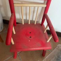 Sedia seggiola bambini anni 60