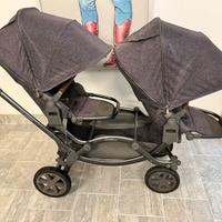 Passeggino gemellare ABC zoom con navicelle