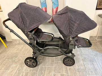 Passeggino gemellare ABC zoom con navicelle