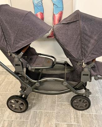 Passeggino gemellare ABC zoom con navicelle