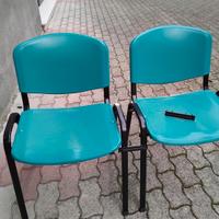 Sedie Leo plastic Telaio in Acciaio + gancio