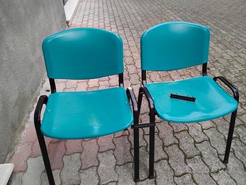 Sedie Leo plastic Telaio in Acciaio + gancio