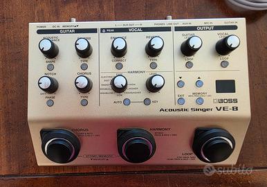 PROCESSORE EFFETTI BOSS VE-8 Acoustic Singer 