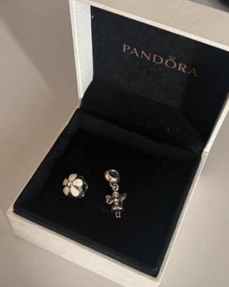 Set 2 Charm Pandora in Argento 925