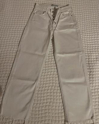 Jeans bianco boyfriend Zara