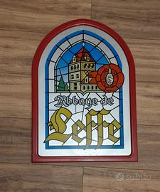quadro a specchio vintage birra leffe