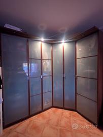 Armadio angolare cabina ikea Hopen con cabina