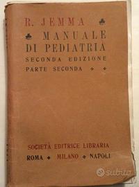 Manuale di pediatria Jemma 1943