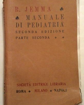 Manuale di pediatria Jemma 1943
