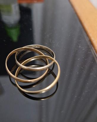 Anello tre ori fede