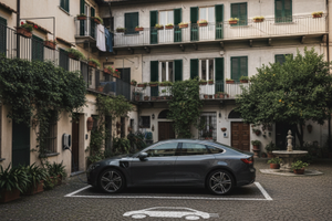 Posto auto con servizio di ricarica