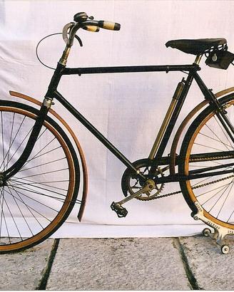 bici d'epoca Peugeot da uomo 1908 cerchi in legno