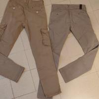 due paia di pantaloni da uomo taglia 44