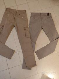 due paia di pantaloni da uomo taglia 44