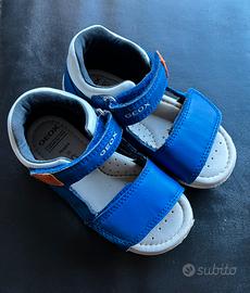 Geox Sandali Bambino 25 Blu PelleVelcroPrimi Passi