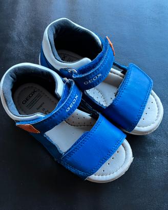 Geox Sandali Bambino 25 Blu PelleVelcroPrimi Passi
