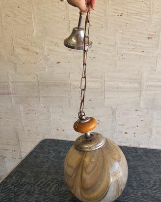 Lampadario anni 60/70 in vetro