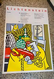 Manifesto  poster originale Roy Lichtenstein  1991