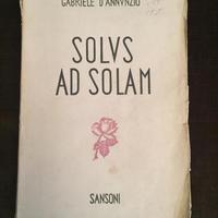 G. d'annunzio - solus ad solam (1939)