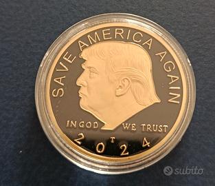 moneta commemorativa 2024 D.Trump