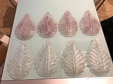 Ricambi foglie in vetro di Murano per lampadari