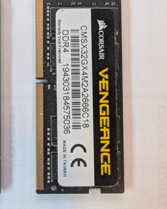 Corsair Vengeance SODIMM 32GB (2x16GB) DDR4 2666MH
