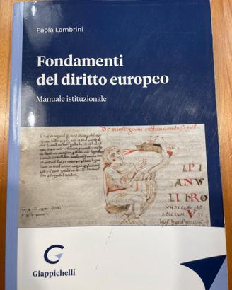 Fondamenti del diritto europeo