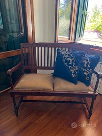 Panca in legno a due posti