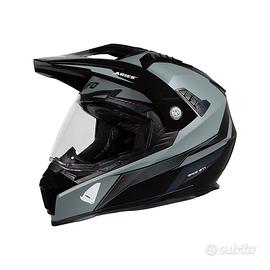 CASCO UFO ARIES TOURER NERO E GRIGIO OPACO