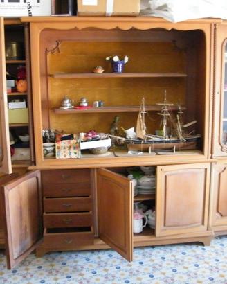Credenza a giorno 2 vetrine stile Classico Inglese